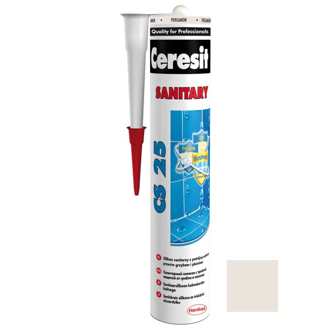 Silikon sanitarny CS-25 280 ml Pergamon Ceresit