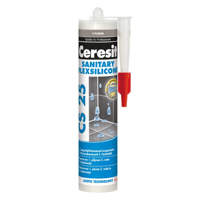 Silikon sanitarny  CS-25 280 ml  Platinum 14 Ceresit