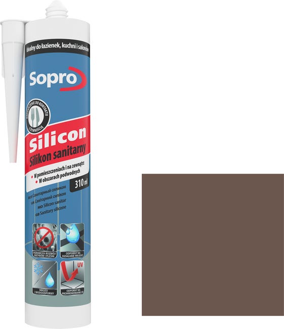 Silikon sanitarny Mahoń 55 Sopro