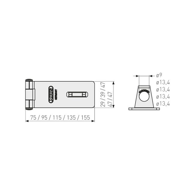 Skobel 200/115 C Abus