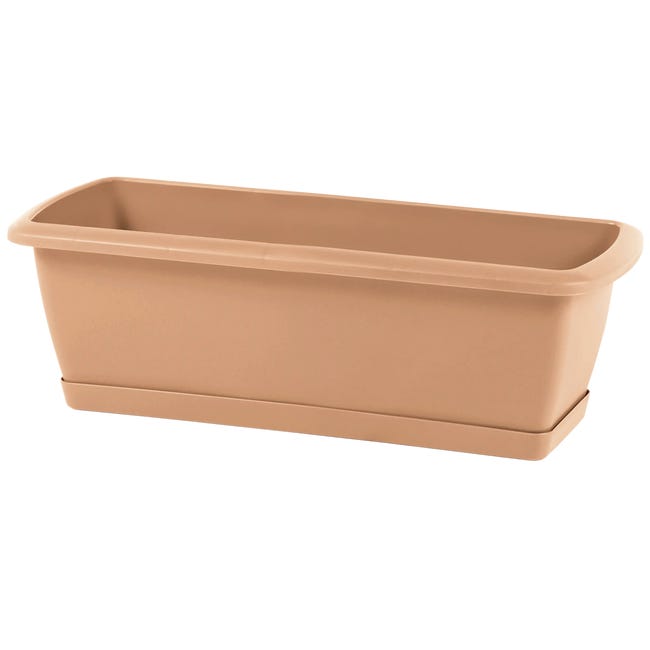 Skrzynka balkonowa 59x18.4 cm terakota z podstawką Prosperplast