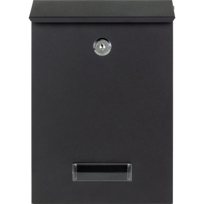 Skrzynka na listy A5 26x18.3x5.6cm czarna Siena