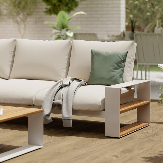 Sofa ogrodowa 3 osobowa Surrey beżowa Naterial