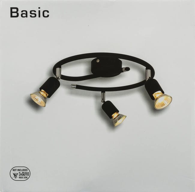 Spirala BASIC czarna GU10