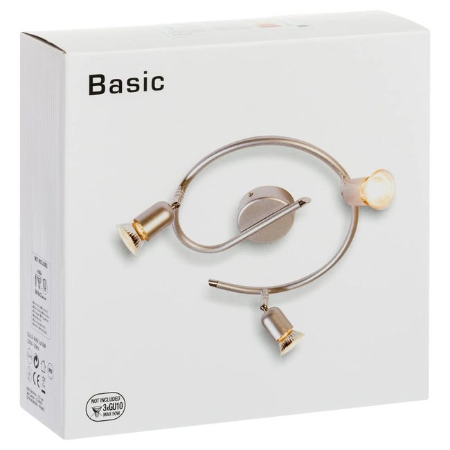 Spirala BASIC srebrna GU10