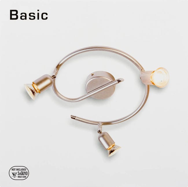 Spirala BASIC srebrna GU10