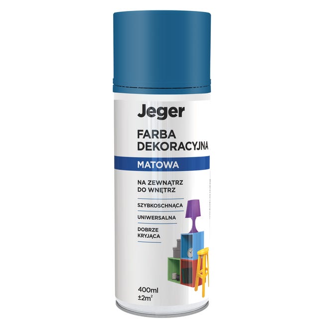 Spray 0.4 l niebieski mat Jeger