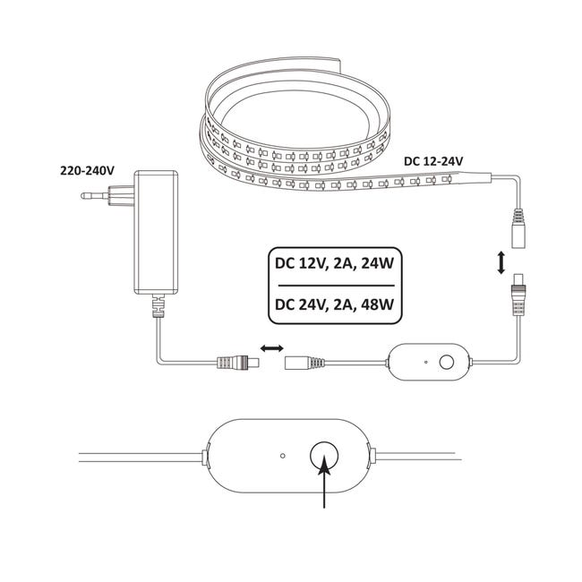 Sterownik Mini Tuya biały 12-24 V IP20 Goldlux