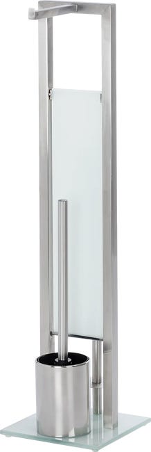 Stojak na papier toaletowy i szczotkę toaletową Inox Rivalta Wenko