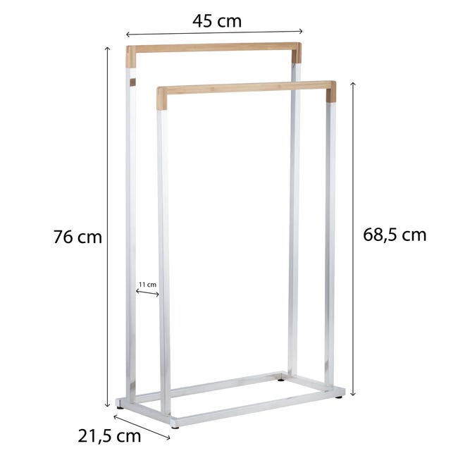 Stojak na ręczniki Kona 2 Chrom Yoka Home