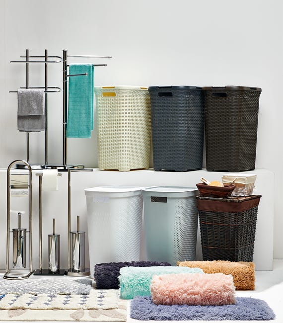 Stojak łazienkowyna papier toaletowy i szczotkę WC Basic I Bisk