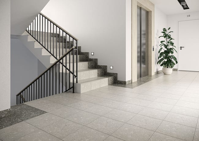 Stopnica Rockstar 2 Grys 30x30 Ceramika Paradyż