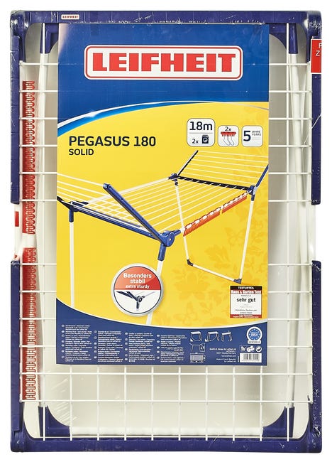 Suszarka stojąca pozioma Pegasus 180 Solid Leifheit