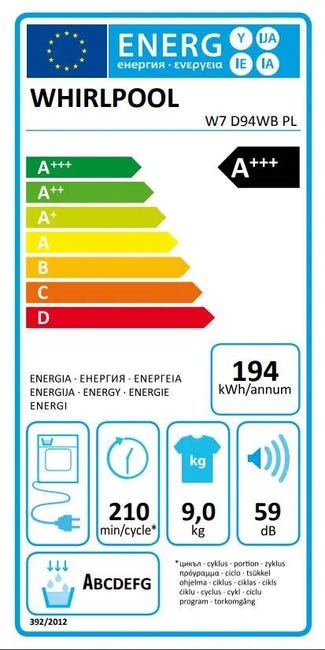 Suszarka wolnostojąca W7 D94WBPL Whirlpool