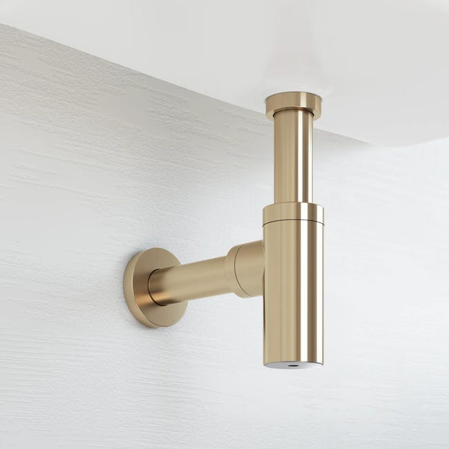 Syfon umywalki bez spustu ROSACE mosiądz EQUATION