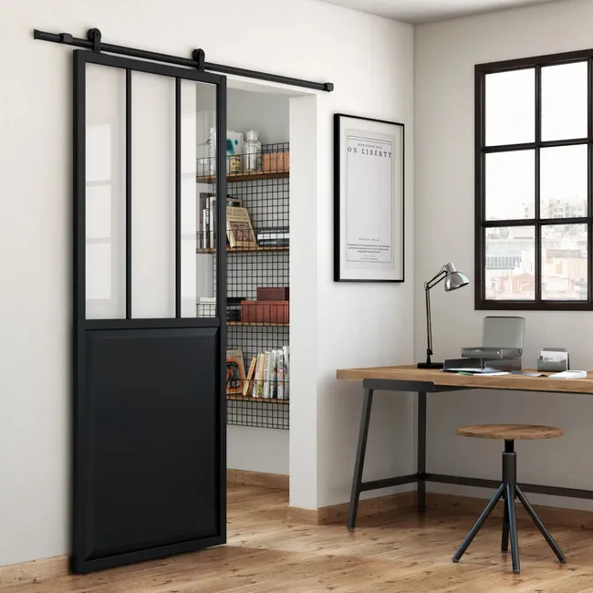 System przesuwny Loft 3 czarny 1.86 m Artens