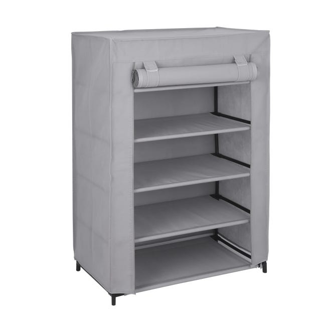 Szafa tekstylna na buty 90 x 35 x 60 cm granit Spaceo