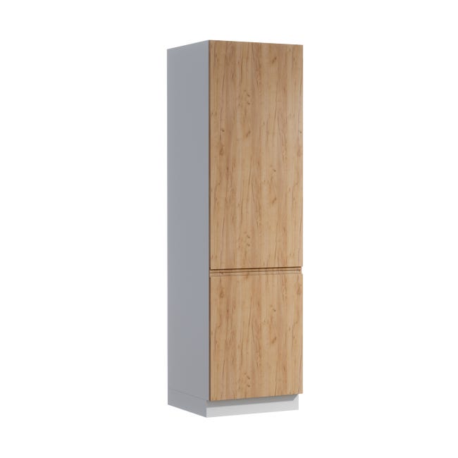 Szafka kuchenna słupek pod lodówkę Aspen II 60 cm kolor dąb craft