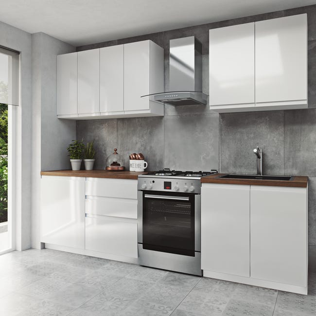 Szafka kuchenna wisząca Aspen II 80 cm kolor biały