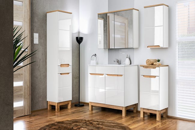 Szafka lustrzana bez oświetlenia Bali 80 x 70 x 20 Comad