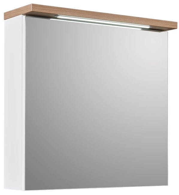 Szafka lustrzana z oświetleniem Stilla 60 x 60 x 20 Nas