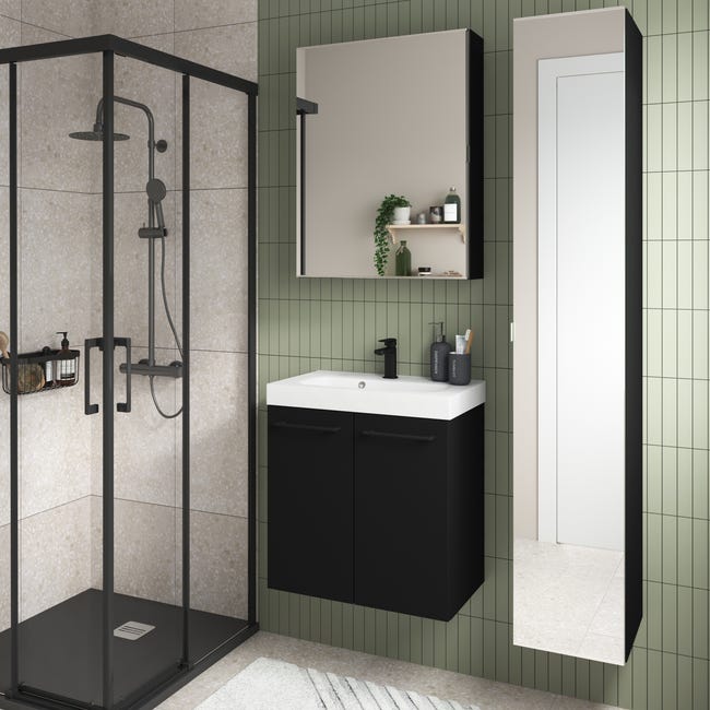 Szafka pod umywalke Remix Black Mat 60 Sensea