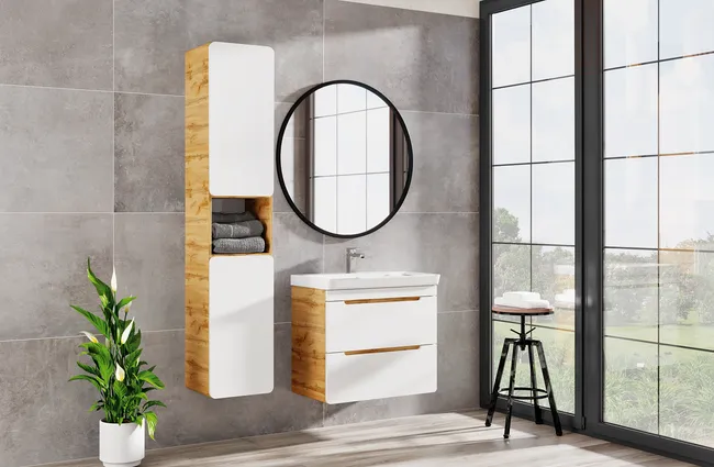 Szafka pod umywalkę Easy Aruba Biała 70 Comad