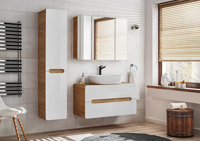 Szafka łazienkowa bez oświetlenia Aruba 100 x 75 x 16 Comad