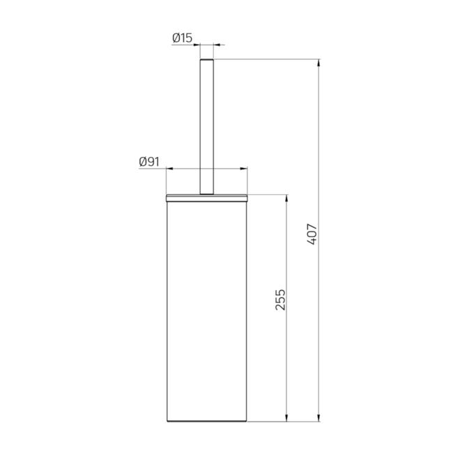 Szczotka WC Round Deante