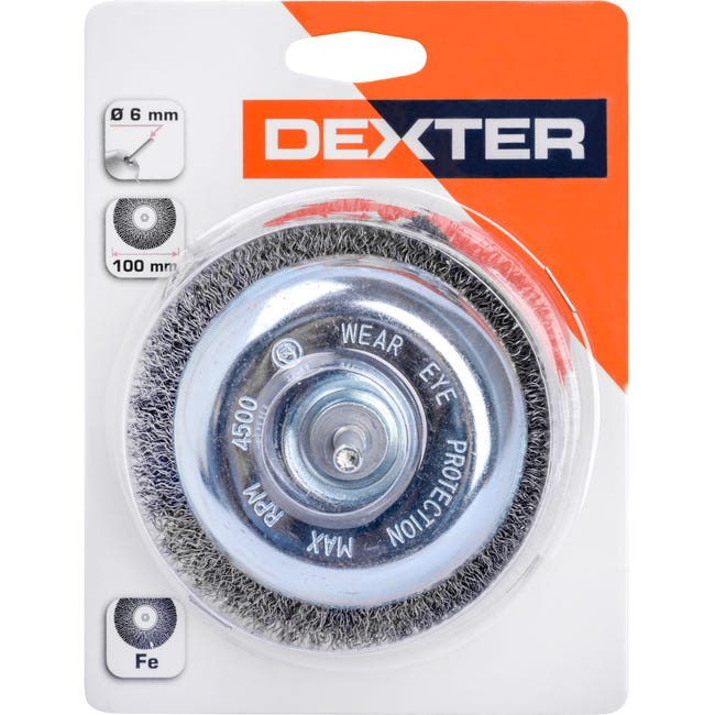 Szczotka czołowa STALOWA 100 mm DEXTER