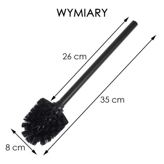 Szczotka do toalety Czarna Yoka Home Center Plus