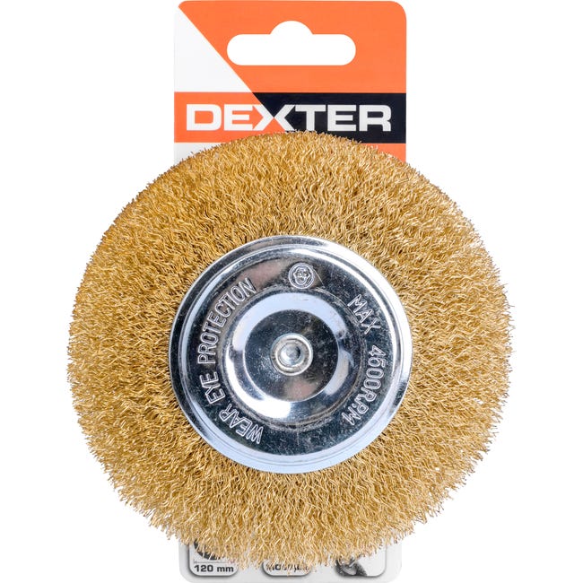 Szczotka tarczowa MOSIĘZNA 120 mm DEXTER