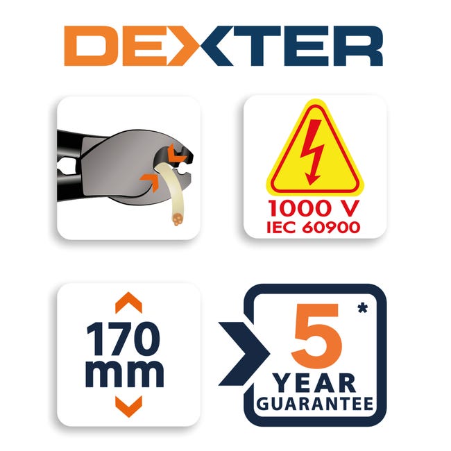 Szczypce boczne 1000 V 16 mm Dexter