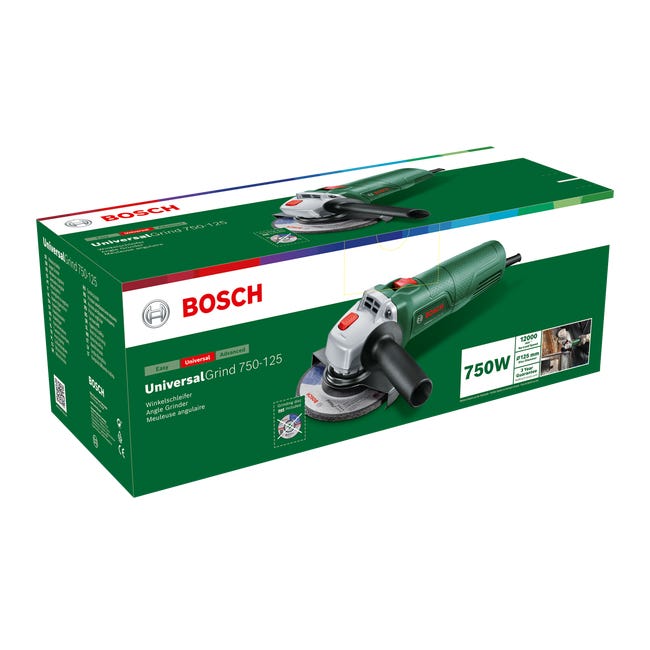 Szlifierka kątowa przewodowa 125 mm 750W UniversalGrind Bosch