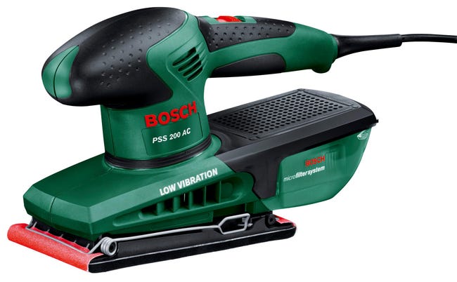 Szlifierka oscylacyjna przewodowa Bosch PSS200AC 93 x 182 mm 200W