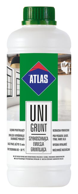 Szybkoschnąca emulsja gruntująca Uni-Grunt 1 litr Atlas