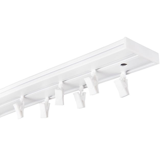 Szyna sufitowa 2-torowa 160 cm z żabkami PVC Karten
