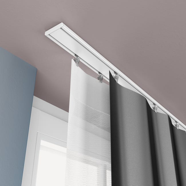 Szyna sufitowa 2-torowa Slim 160 cm biała aluminiowa Mardom