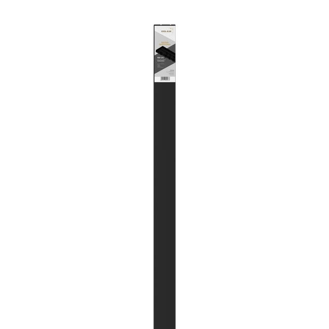 Szyna sufitowa 2-torowa czarna 150 cm z akcesoriami PVC