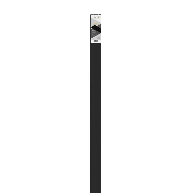 Szyna sufitowa 2-torowa czarna 180 cm z akcesoriami PVC
