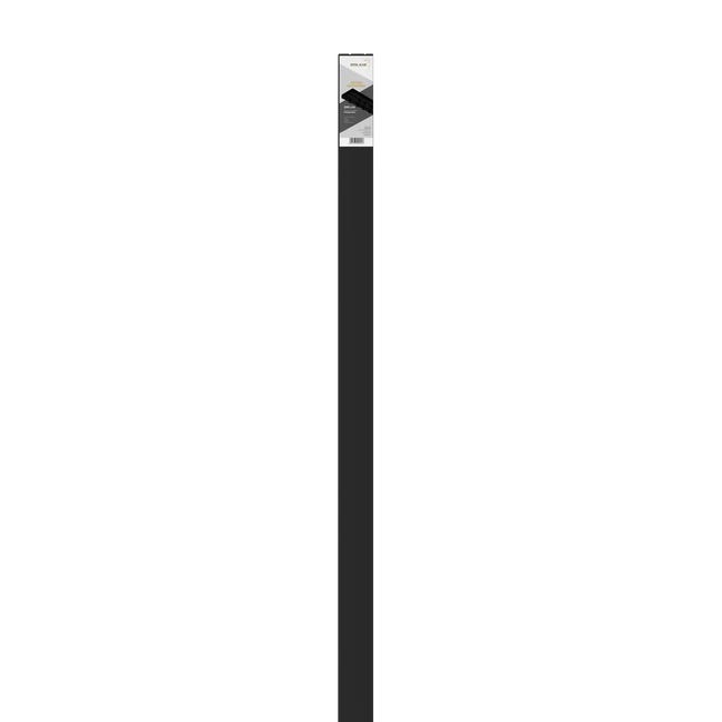 Szyna sufitowa 2-torowa czarna 200 cm z akcesoriami PVC