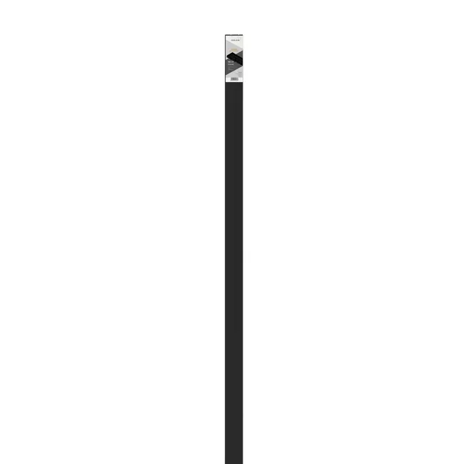 Szyna sufitowa 2-torowa czarna 250 cm z akcesoriami PVC