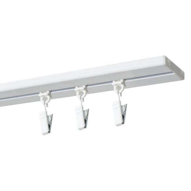 Szyna sufitowa dwustronna 200 cm 2-torowa lub 1-torowa biała aluminiowa Kowalski