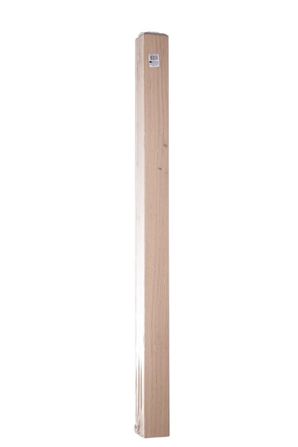 Słupek balustrady drewniany dębowy surowy WZ 16 1150x76x76 mm Kornik