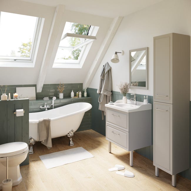 Słupek łazienkowy Charm Grey 30 x 187.5 Sensea