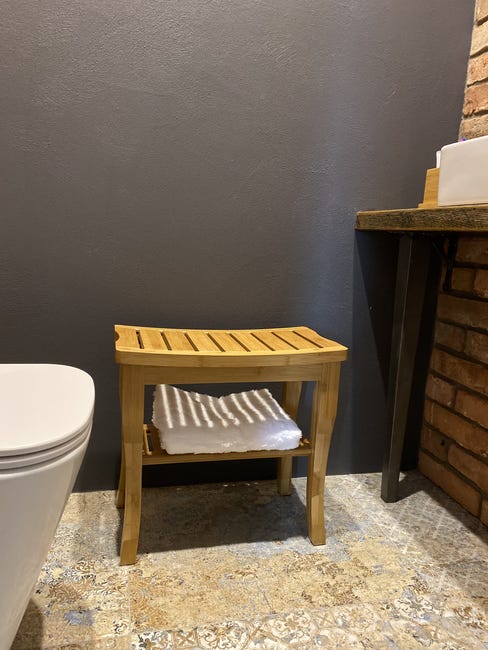 Taboret łazienkowy Bambus Evg Trade