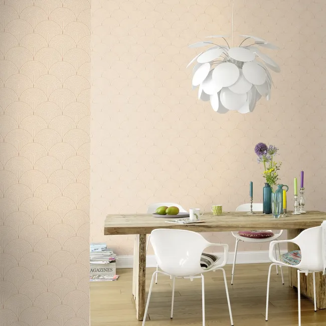 Tapeta 3D 689709 beżowa winylowa na flizelinie