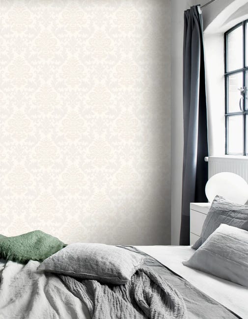 Tapeta Barok 278514 kremowa papierowa