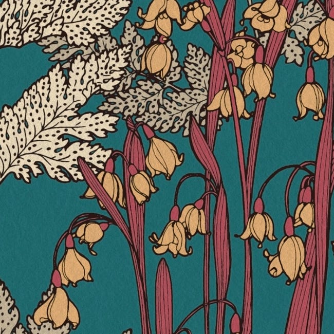 Tapeta Floral Impression 377515 zielona morska winylowa na flizelinie