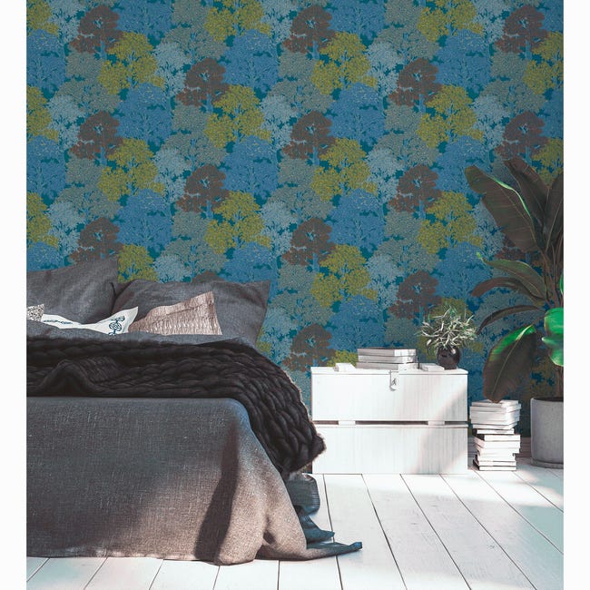 Tapeta Floral Impression 377531 szara winylowa na flizelinie